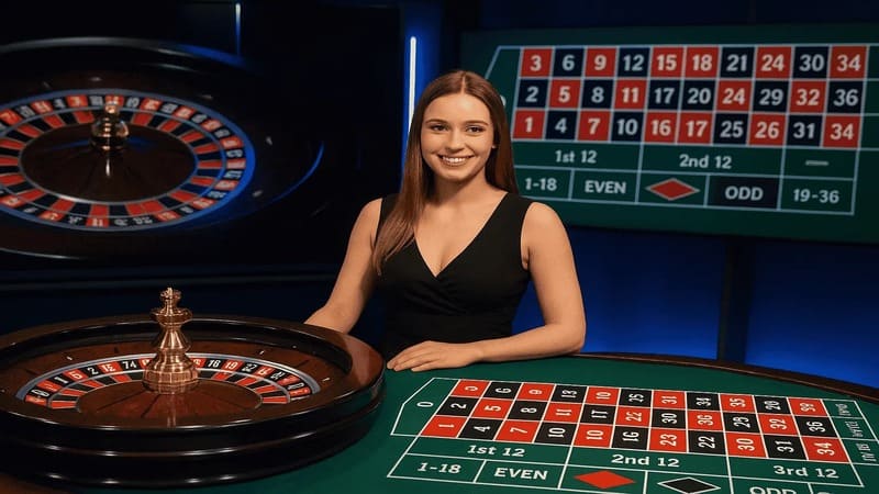 Live Dealer hoạt động như thế nào? trong game bài Roulette