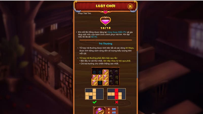 Mỗi game slot đều cung cấp cụ thể thông tin RTP để người chơi nắm rõ