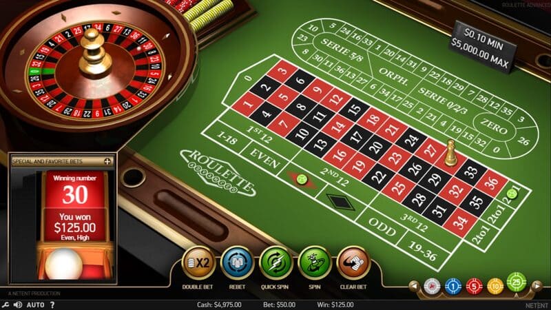 Roulette mang tới phần thưởng hấp dẫn lên tới 35 lần cược